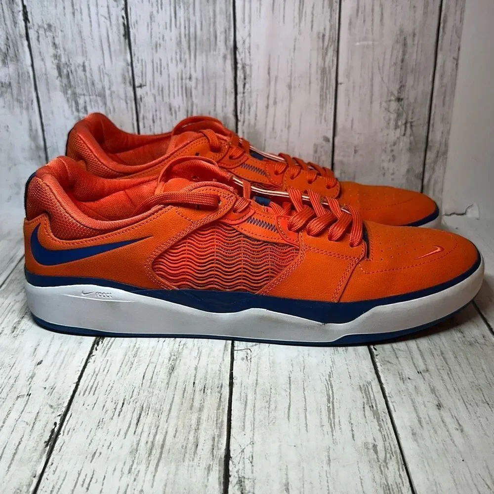 Nike Ishod Wair Premium‎ SB 'Orange Blue Jay' Skate Shoes Men Size 13 DZ5648-800